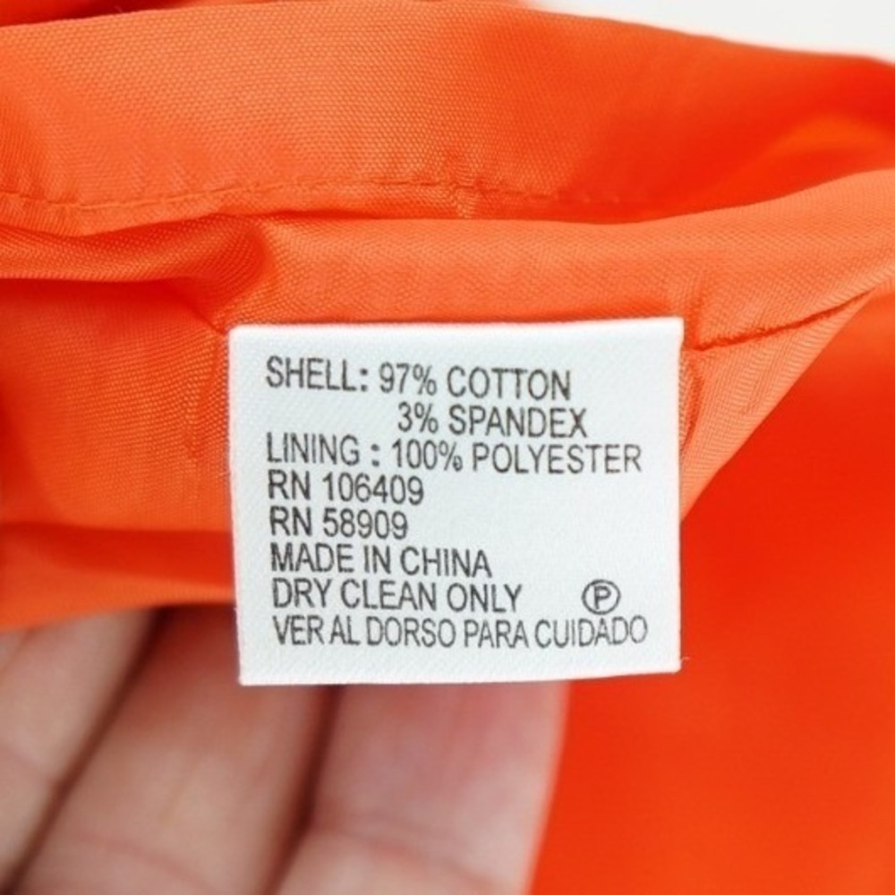 Alex Marie Orange Sleeveless V-Neck A-line Dress 16 Ruffled Waist Accent - Picture 8 of 11